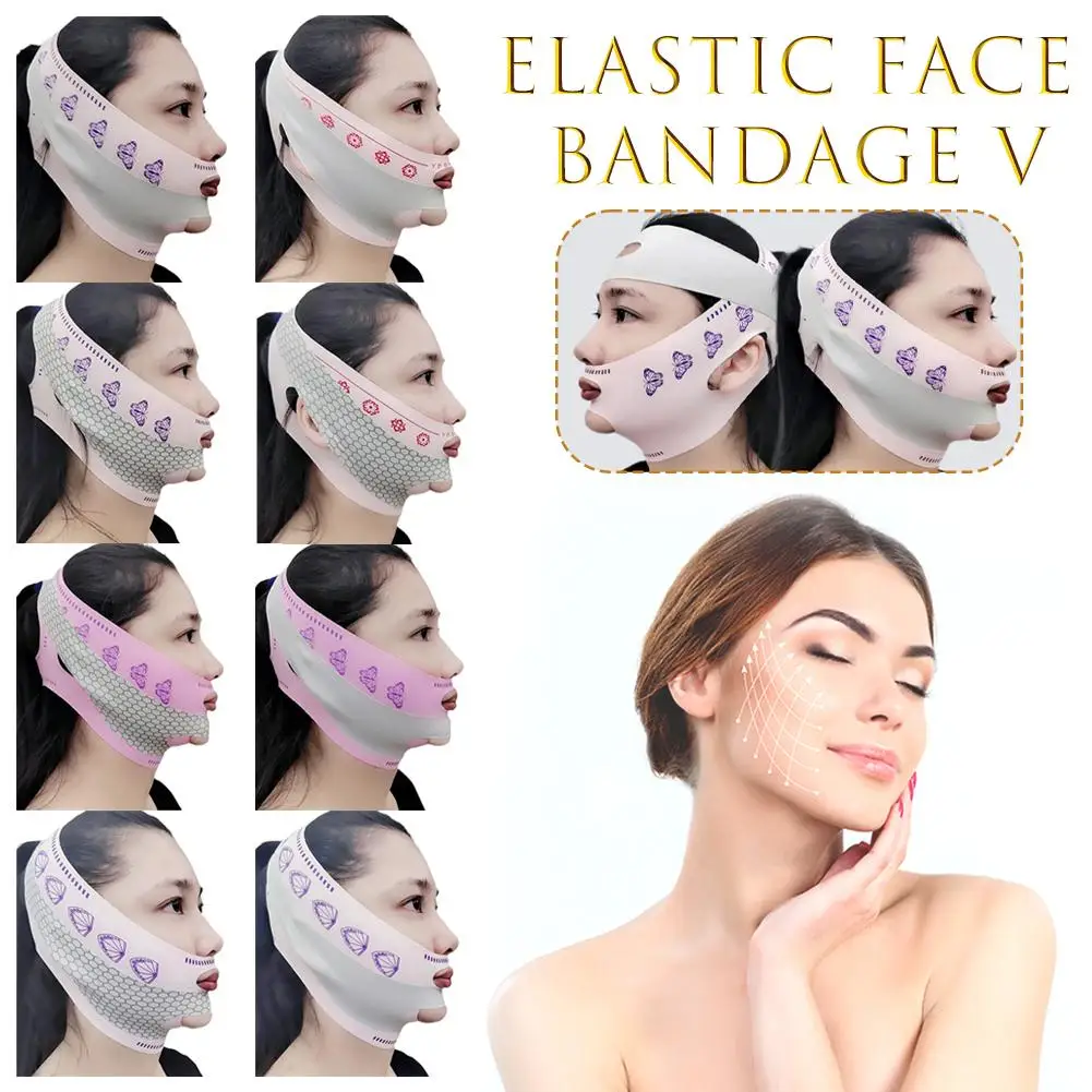 

Elastic Face Slimming Bandage V-Line Face Shaper Reduce Facial Beauty Women Tightener Up Lift Chin Tools Double X4B0