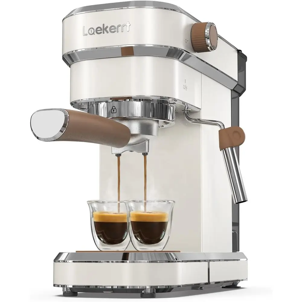 

hine, Expro Coee hines or Home, 20 Bar Caetera with Milk rother Steam Wand, Compact Small Coee Maker or Latte and puccino (Pear