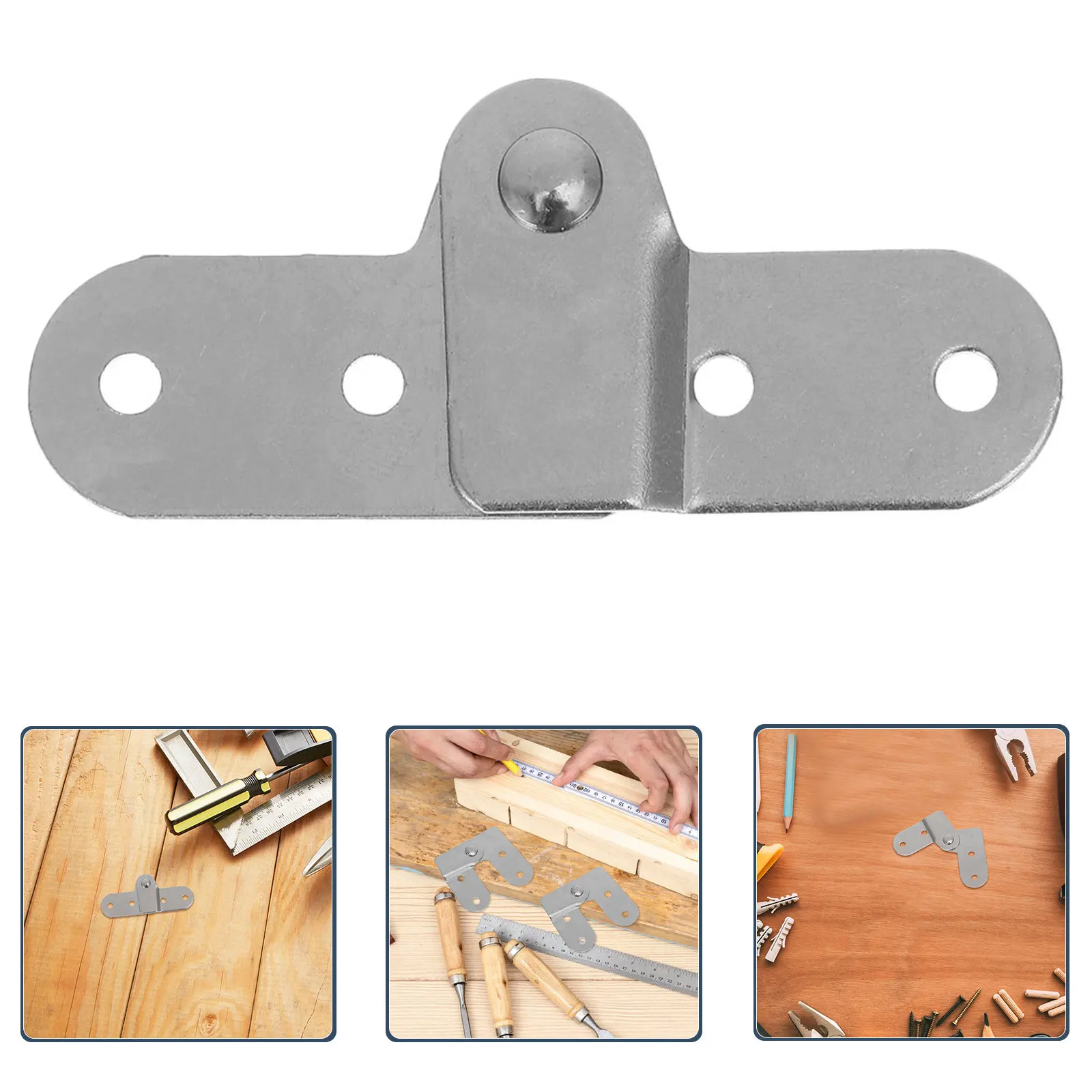 4Pcs Folding Table Hinges Chicken Mouth Shape Heavy Duty Iron 180 Degree Folding Hardware Attic Ladder Furniture Foldable