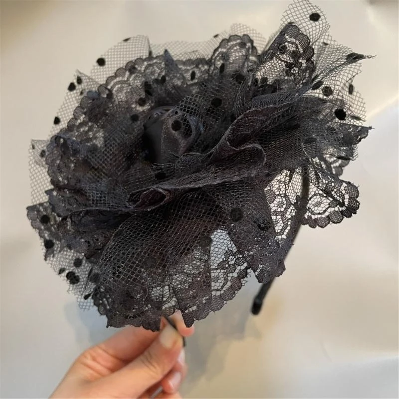 

652F Women Fascinator Elegant Headpiece Hair Accesories Headwear Fashion Headpieces Evening Party Headwear