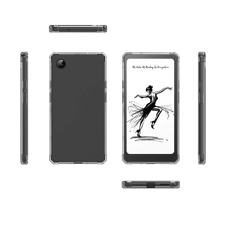 

Transparent Clear Protective Case for iReader Tango 2 Pro 2026 6.13" E-Reader Ultra Slim Soft TPU Shockproof Anti-Scratch Cover
