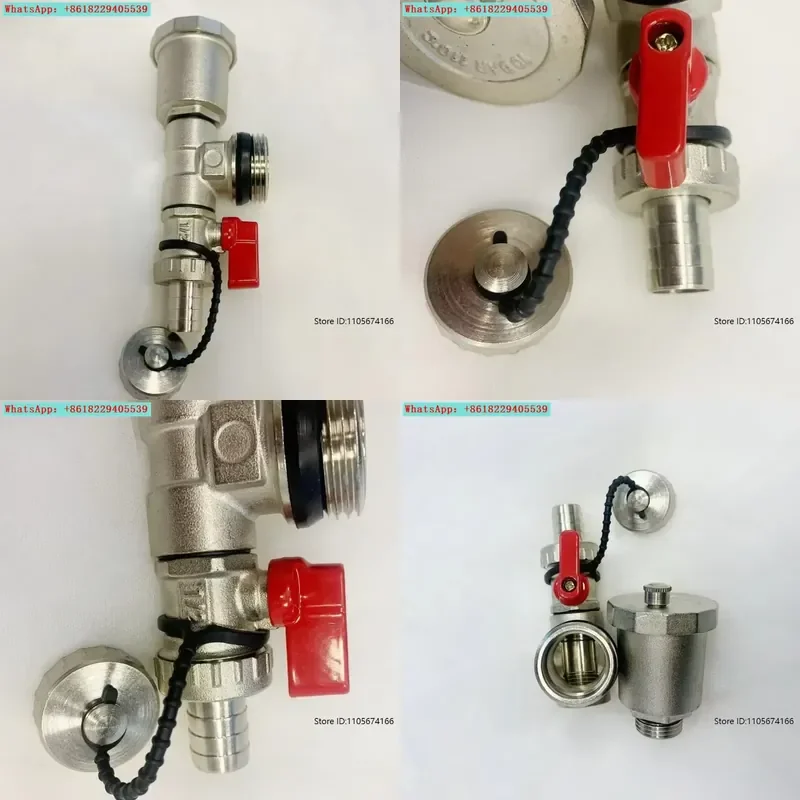 Automatic exhaust valve 1 inch copper live connection multi-function deflation valve a pair