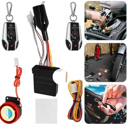 Two Way Motorcycle Alarm System Security anti-theft alarm for motorcycle Scooter Burglary Alarm Moto Remote Engine Start 5meter