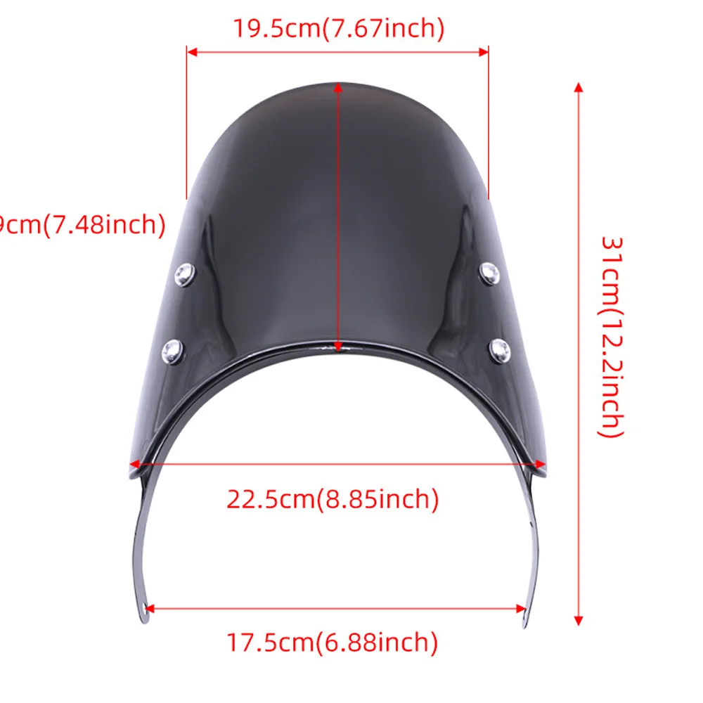 Windshield Wind Screen Deflector Visor Fit For Royal Enfield Classic 500