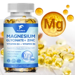 Magnesium Complex Capsules High Absorption Bone, Muscle ,Brain Health Supplement Aids Sleep Stress & Anxiety Relief