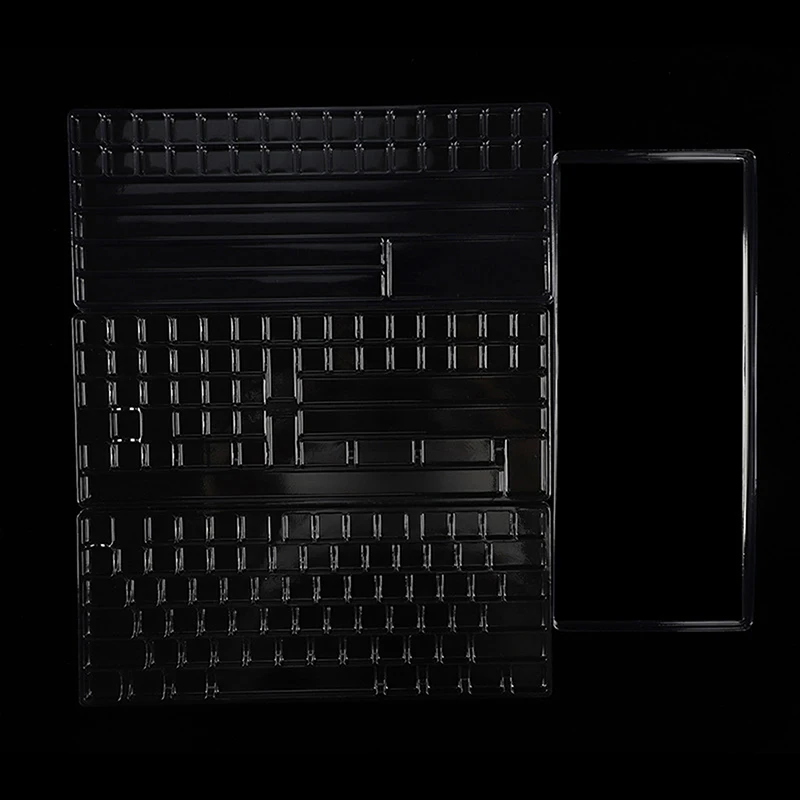 Waterproof Keycap Storage Box W/ Lid Dustproof Transparent Compartment DIY Organizer Collection Box Display