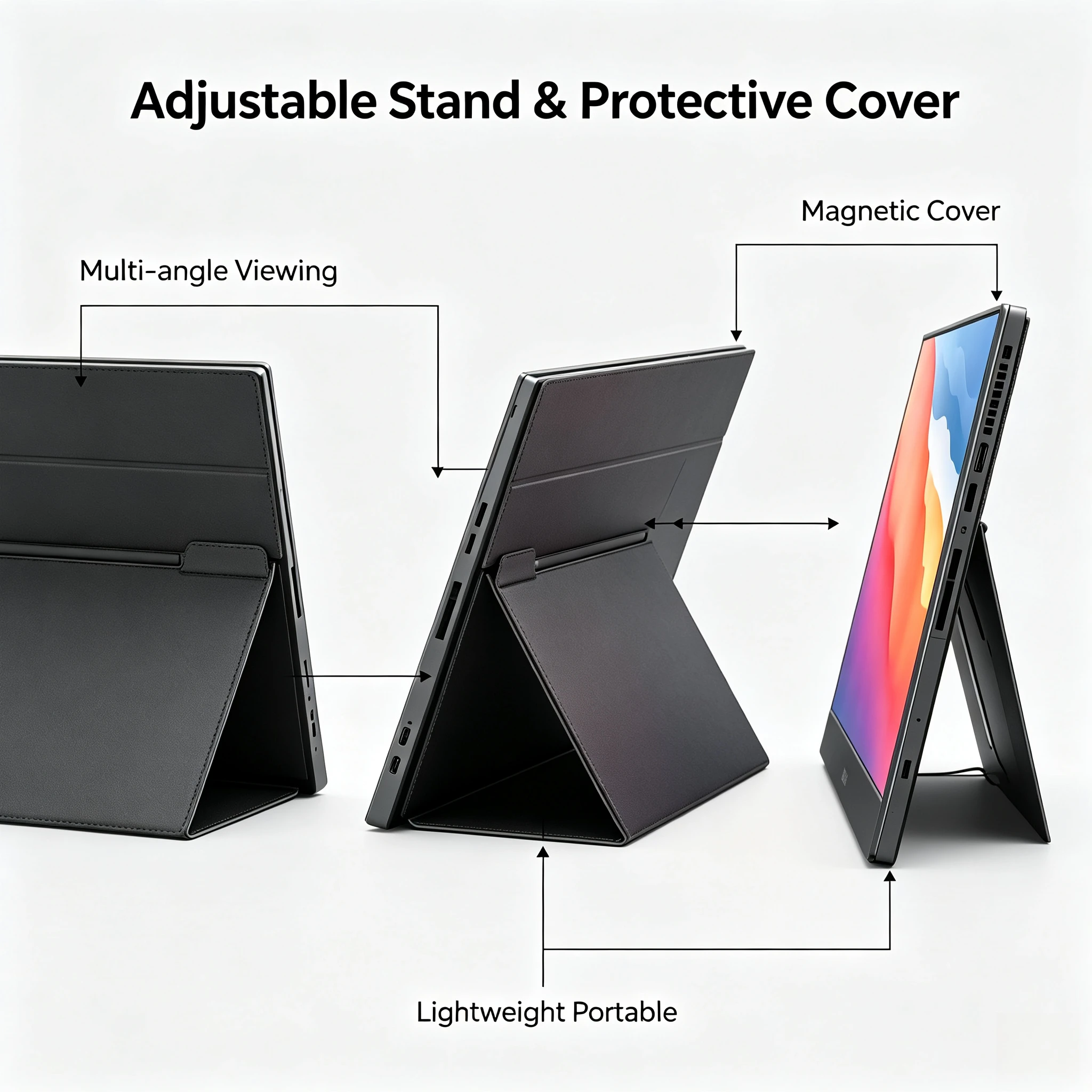 15.6 Inch 1080P Portable Gaming Monitor Compatible With Game Consoles Laptop Phone Extended Display Screen