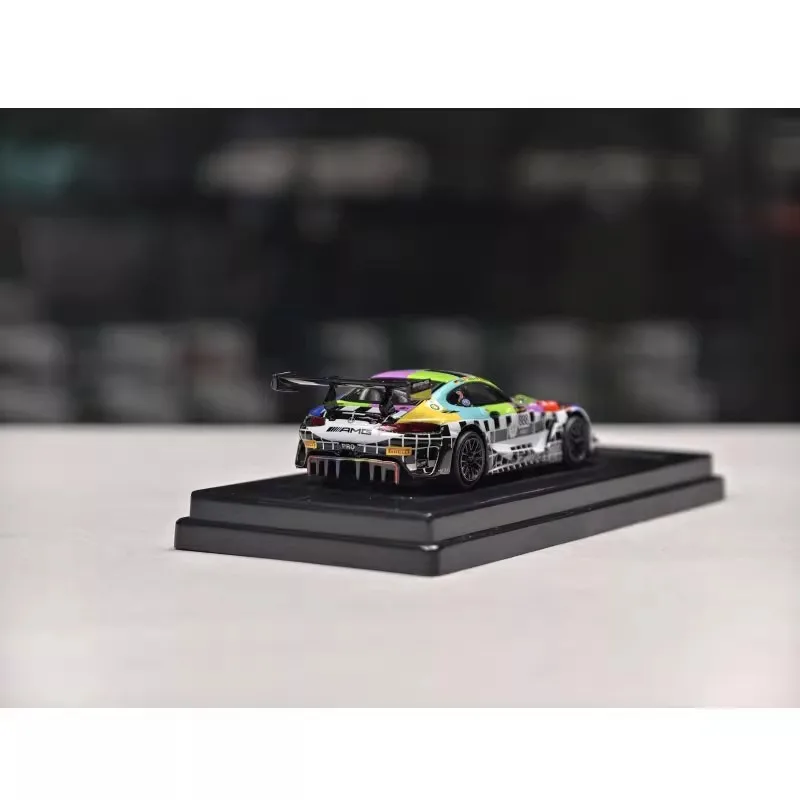 PARA 1/64 Mercedes-AMG GT3 2025 Bathurst 12H # 888 modelo de carro de liga fundida simulação de carros de liga estática modelo menino coleção presente