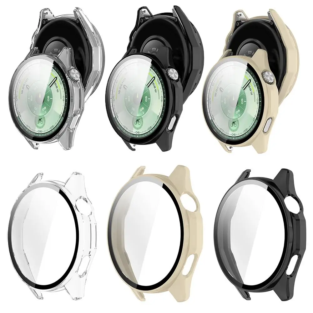 Custodia in vetro temperato per Huawei WATCH GT 6 46MM All-around Anti-graffio PC Paraurti Protezione schermo Accessori