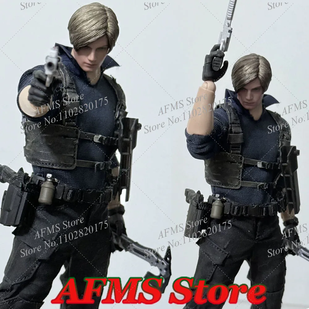1/12 Scale Collectible Figure Police Leon Combat Equipment Plastic Toy Accessory Fit 6Inch Action Figure Soldier Doll