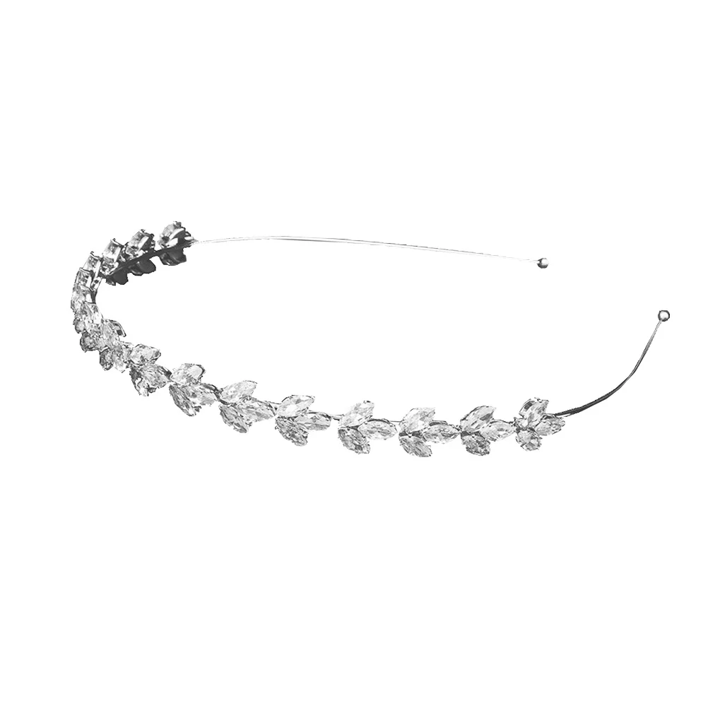 

Rhinestone Hair Hoop Women Headdress Creative Hair Wear Stylish Bridal Headband Alloy Elegant Party Accessories