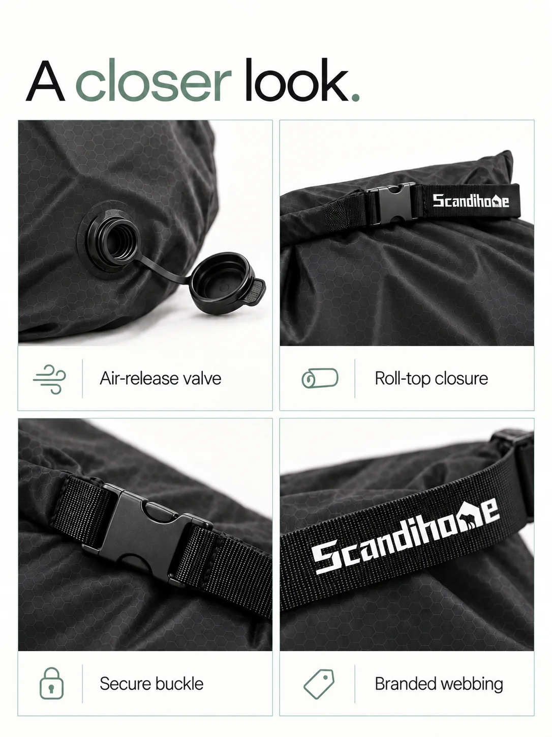 Luggage Vacuum Compression Bag Pump Free Reusable Vacuum Storage Bag 70% Space Save Waterproof Travel Clothes Sealed Packing Bag