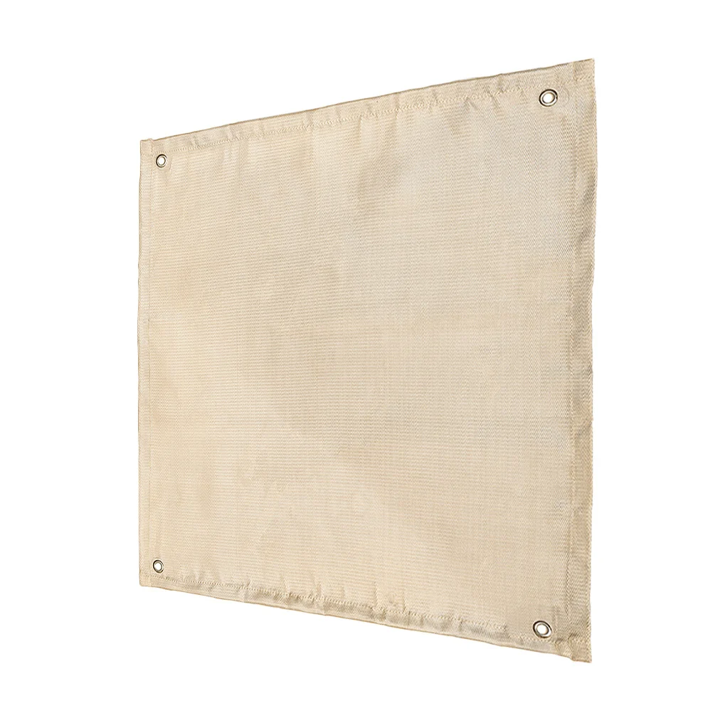 Manta de soldadura de fibra de vidrio ignífuga, protección de alta temperatura para acampar, barbacoa, ahumador, estera aislante, manta de soldadura para