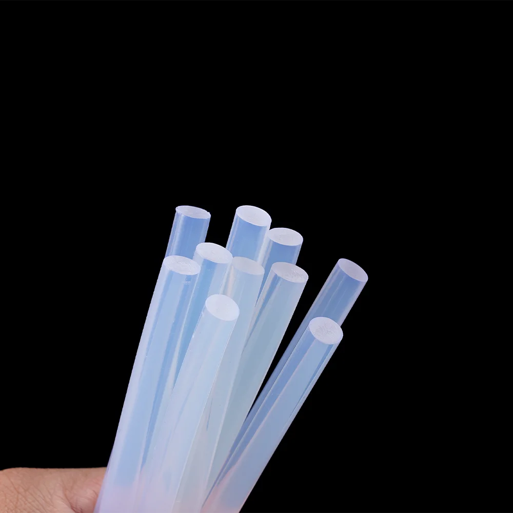 10Pcs 7x100mm Clear Hot Melt Glue Stick For Glue Gun High Viscosity Adhesive Sealing Wax Stick Repair Tool Kit DIY Hand Tool