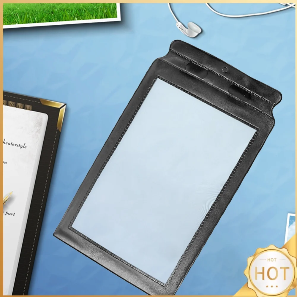 Handheld Page Magnifying Glass Flexible 3X Large Full Page Magnify Len Ultra Thin A4 for Low Vision Seniors Reading Small Prints