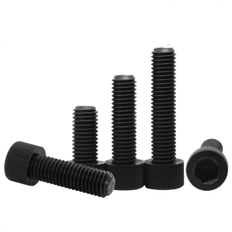 5~50pcs M3 M4 M5 M6 M8 M10 Black/White Nylon Hexagon Hex Socket Head Screw Cup Head Knurled Plastic Bolt for Insulation Use