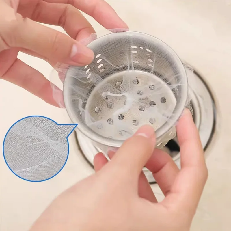 

Disposable kitchen sink strainer, cleaning filter screen, drain hole garbage bag, anti-clog filter
