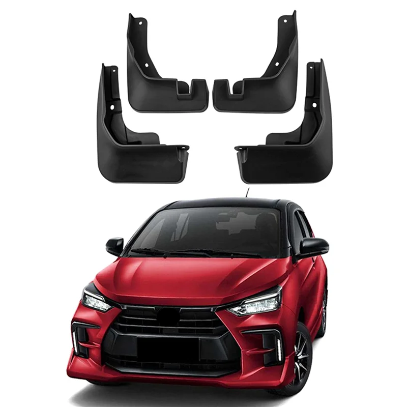 8X واقيات الطين للسيارة Toyota Wigo Agya 2023 واقيات الطين درابزين الطين واقيات الطين واقيات الطين ملحقات السيارة