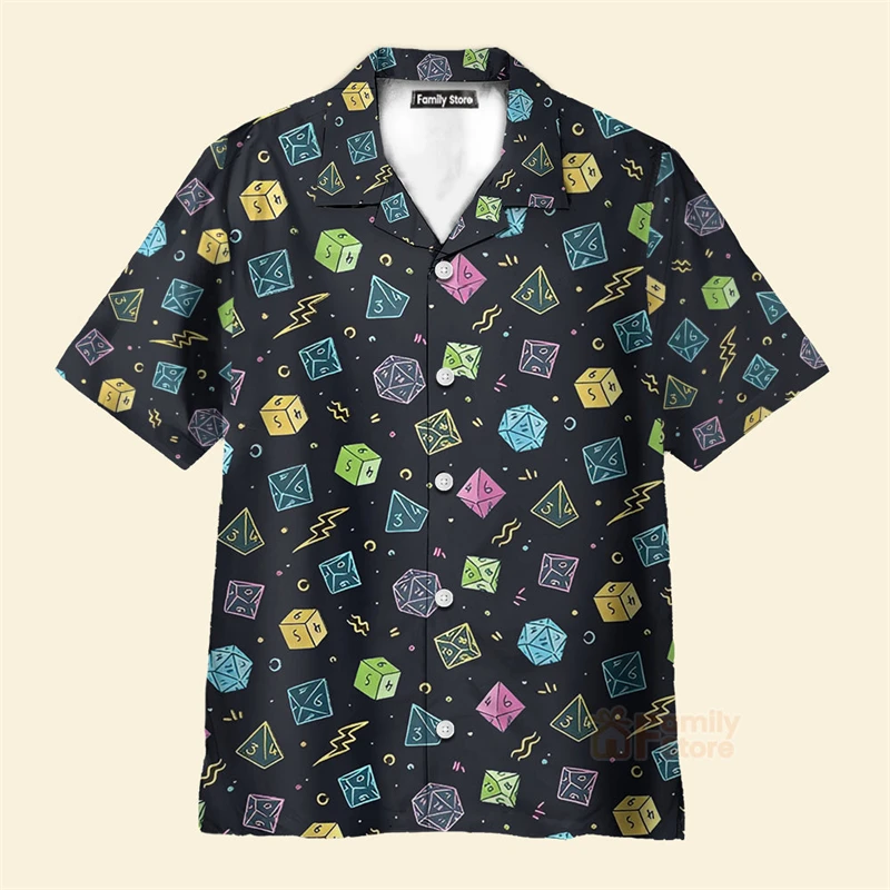 

Kawaii Cartoon 3D Print Men's Oversize Shirts Casual Hawaiian Shirt For Men/Women Beach Short Sleeve Button Blouse