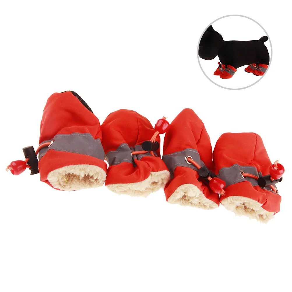 

Warm Pet Shoes for Dogs Waterproof Non Slip Dog Booties Insulation Comfortable Indoor Outdoor Walking Size 2 Black