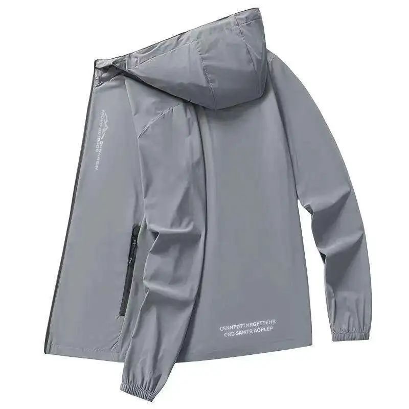 

Men's Summer Ice Silk UV Protection Clothing Thin Breathable Outdoor Fishing Jacket Lightweight Quick Dry Anti-Uv Fashionable