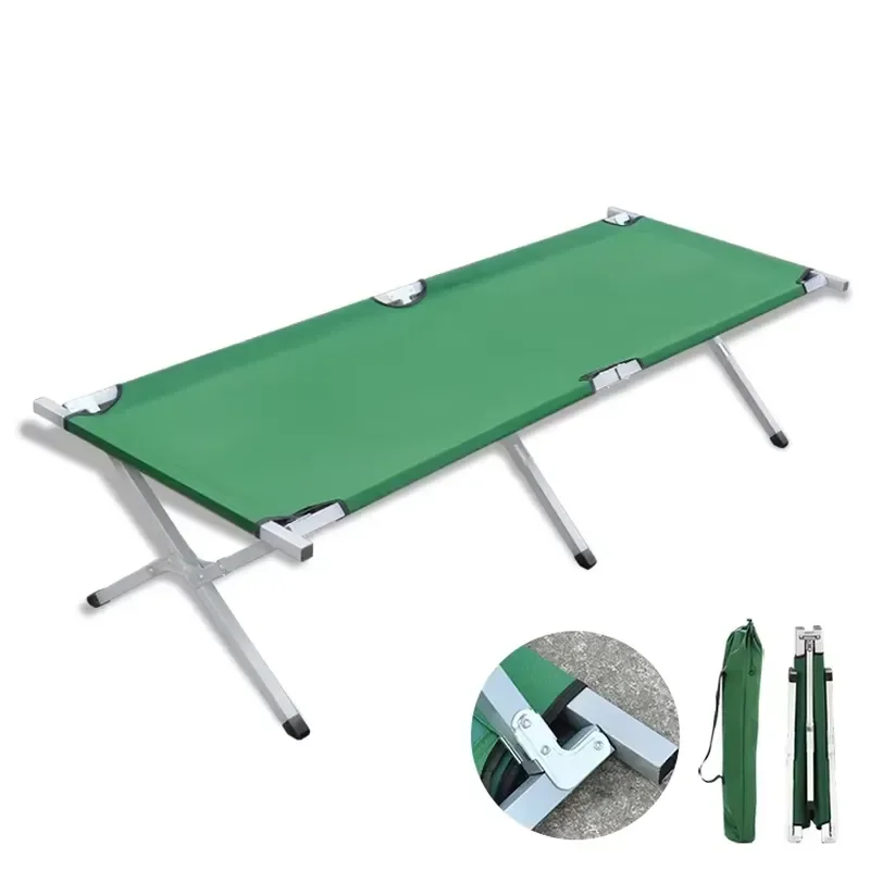 for Outdoor Emergency Rescue Bed Portable Foldable Cot Folding Camping Cot with Carry Bag Wholesale OEM ODM