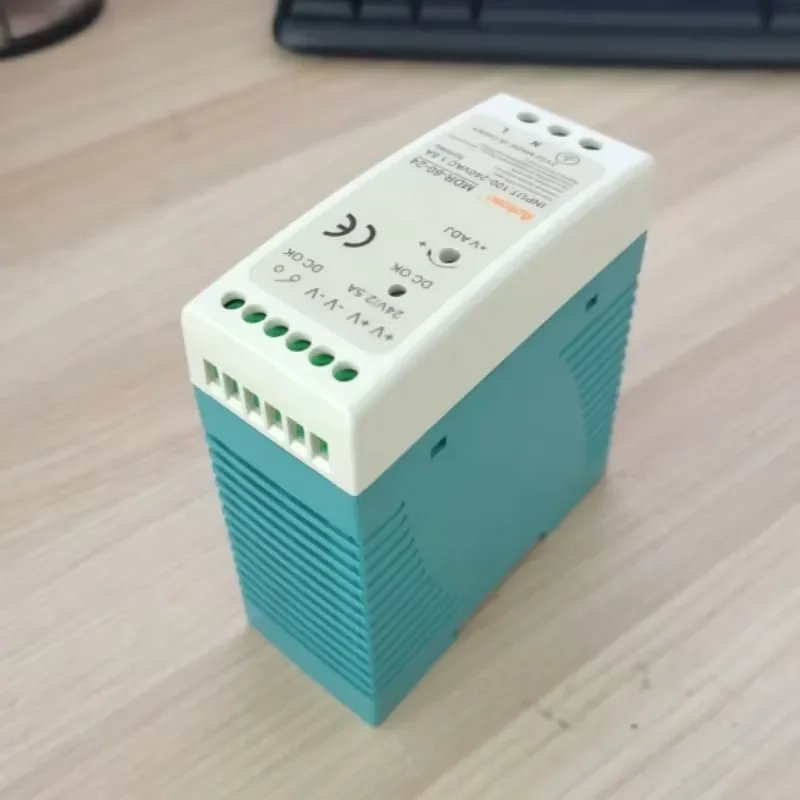 2026 Hot！ MDR-60-24 24V 2.5A Guide Rail Poe Switch Power Supply Module Industrial Equipment