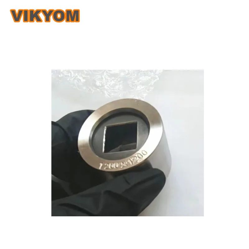 قالب رسم مربع من الفولاذ التنغستن أنبوب رسم بفتحة كبيرة 12 × 12 رسم دائري ماسي متعدد البلورات قالب رسم معدني #3