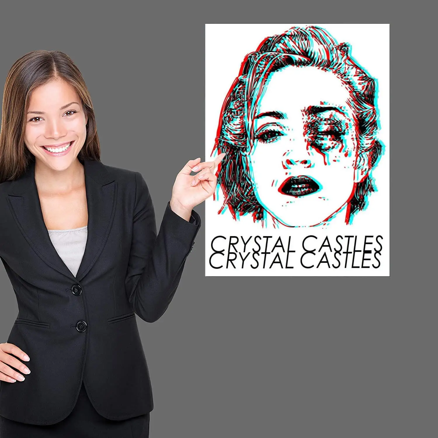 crystal castles Singer Decoration Art Poster Wall Art Personalized Gift Modern Family bedroom Decor Canvas Posters