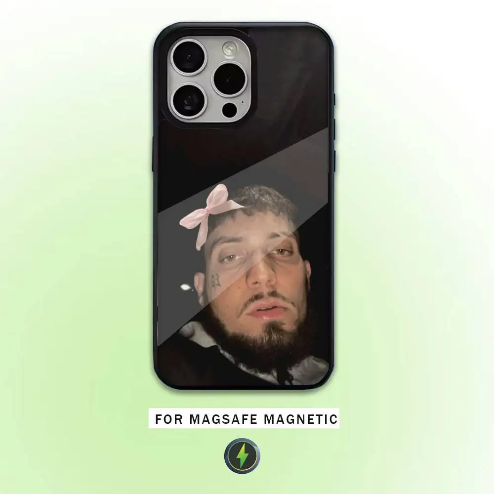 Funda de teléfono Jc Reyes Tour 2025 para iPhone17,16,15,14,13,12,11 Plus,Pro Max magnética para carga inalámbrica Magsafe