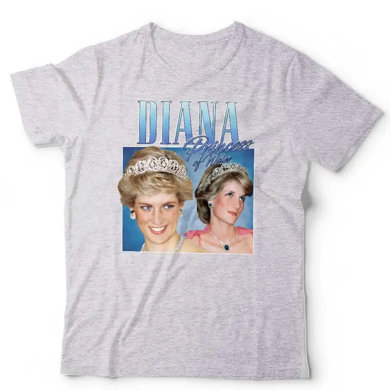 Diana Princess of Wales Appreciation Tshirt Unisex & Kids Throwback Homage Stag or Hen Do Short Sleeve Classic Fit 100% Cotton