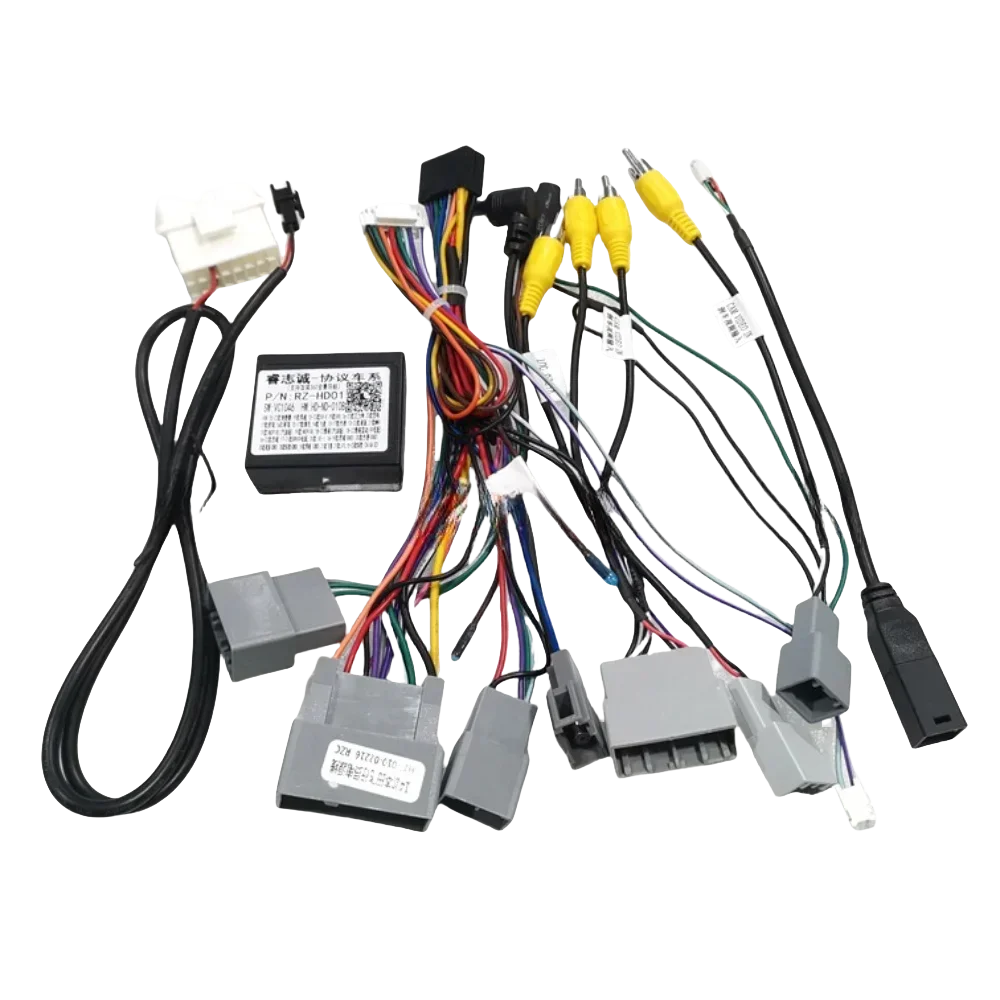 

Auto 16 Pin RZ-HD01 Canbus Box Adaptor For Honda N-box /Vezel /Odyssey/JAZZ 2011-2021With Wiring Harness Car Cable Android Radio