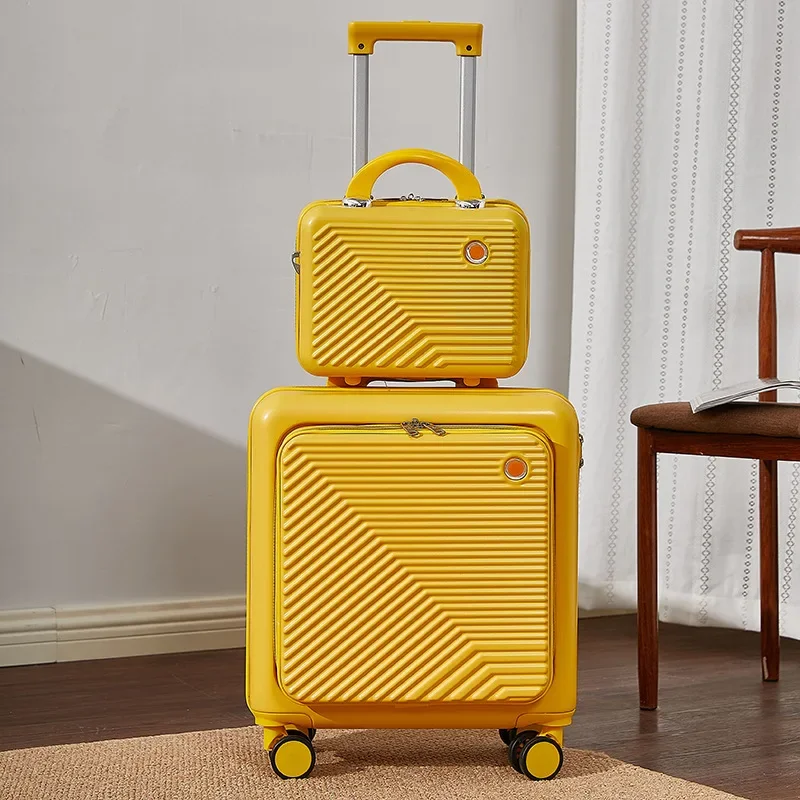 New 18 inch High Beauty Travel Male Boarding Case Female Small Trolley Case 20 inch Password Box