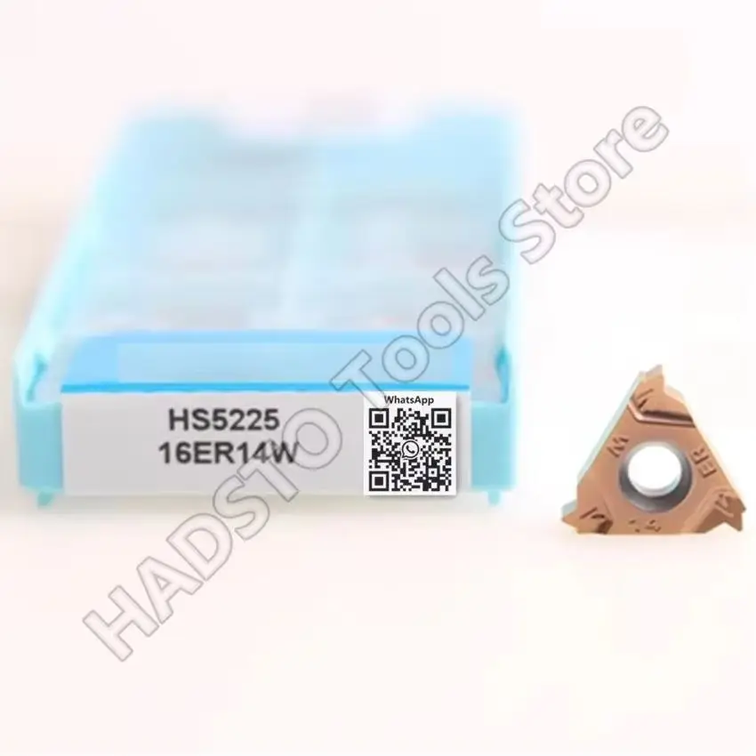

16ER8W HS5225/16ER11W HS5225/16ER12W HS5225/16ER14W HS5225/16ER19W HS5225 HADSTO CNC carbide inserts Threaded inserts 10pcs/box