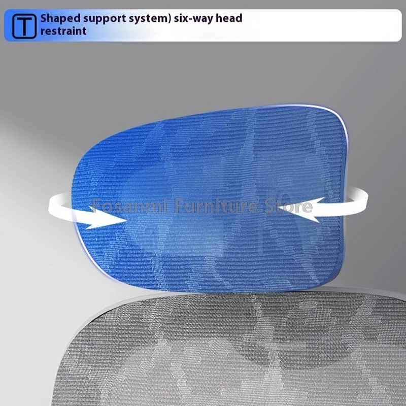 Cadeira ergonômica de malha elástica alta reclinável cadeira de escritório executivo pc com encosto de cabeça ajustável mesa giratória para jogos cadeira de computador