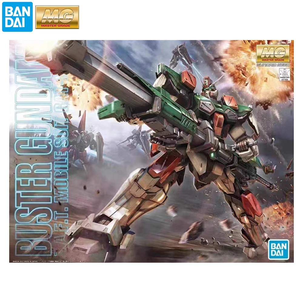 

IN STOCK Bandai MG GAT-X103 Buster Gundam 1/100 Scale Awesome Anime Action Figure Original Assembling Model Ornament Toy Gifts