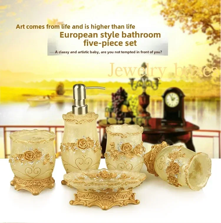 housewarming toiletries set creative gift five-piece set toothbrush mouthwash cup
