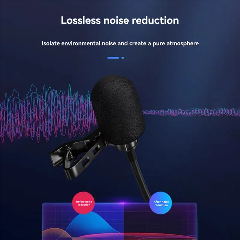 FFYY-48V HD Wired Lavalier Live Mini Microphone 3-Pin XLR Connector For Recording Device For Recording Sound Card,Live Broadcast