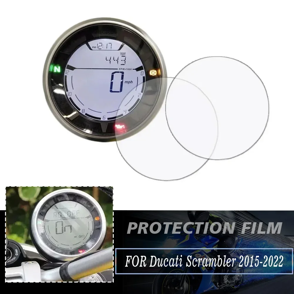 Motorcycle Speedometer Cluster Scratch Protection Film Screen Protector For Ducati Scrambler 400 800 2015-2019 2020 2021 2022