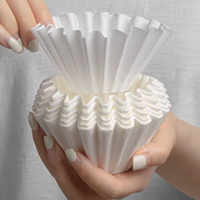 YRP Coffee Filter Papers 50 Sheets 1-2Cups 3-4Cups Paper Filter #155  #185 Pour Over Coffee Dripper & Wave Dripper Barista Tools