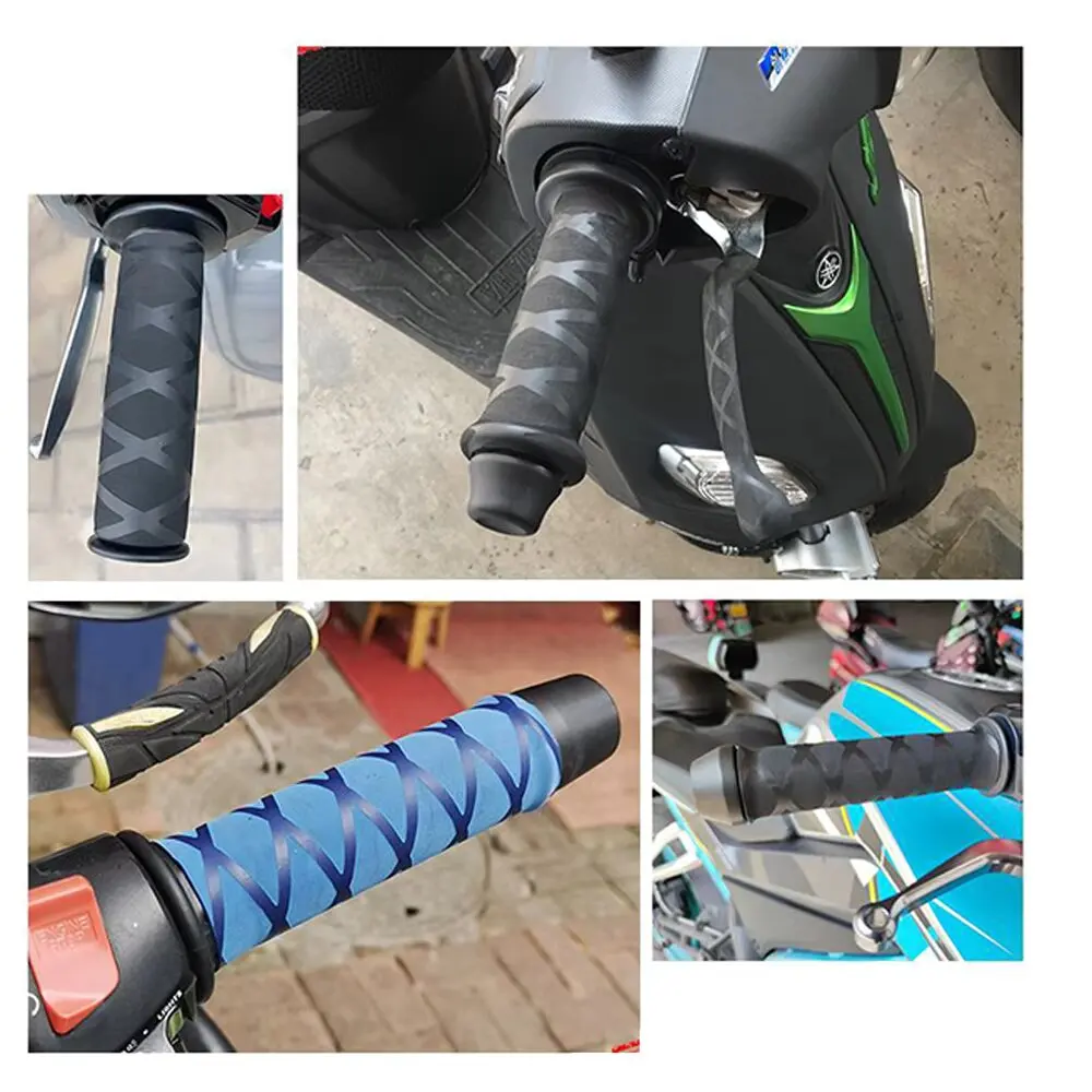 SEAMETAL دراجة نارية المقود يغطي دراجة نارية الحرارة تقلص غطاء مقبض المضادة للانزلاق سلامة الفرامل قبضة كم حامي يغطي