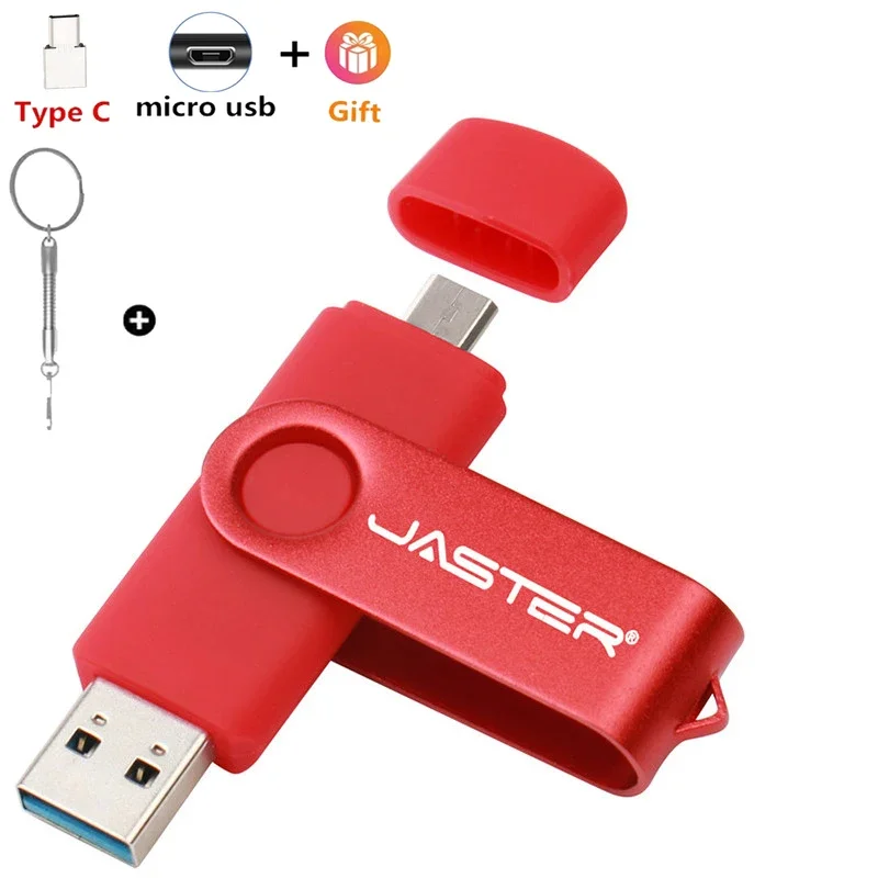 JASTER USB 2.0 OTG USB flash drive Smart Phone Tablet PC 4GB 8GB 16GB 32GB 64GB флешка Pendrives OTG Real Capacity Usb stick