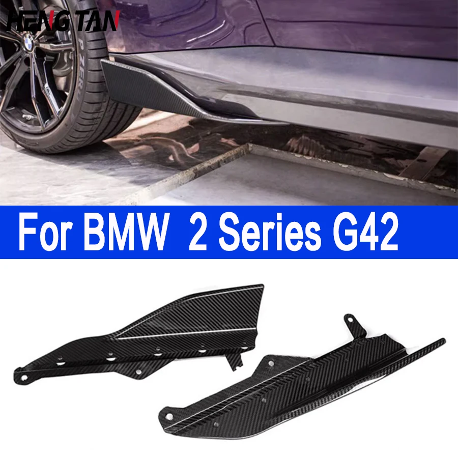 

Dry Carbon Fiber Side Skirts Splitters Cupwings Winglets Canards Apron For BMW 2 Series G42 220d 220i 230i Coupe M-sport 2021-IN