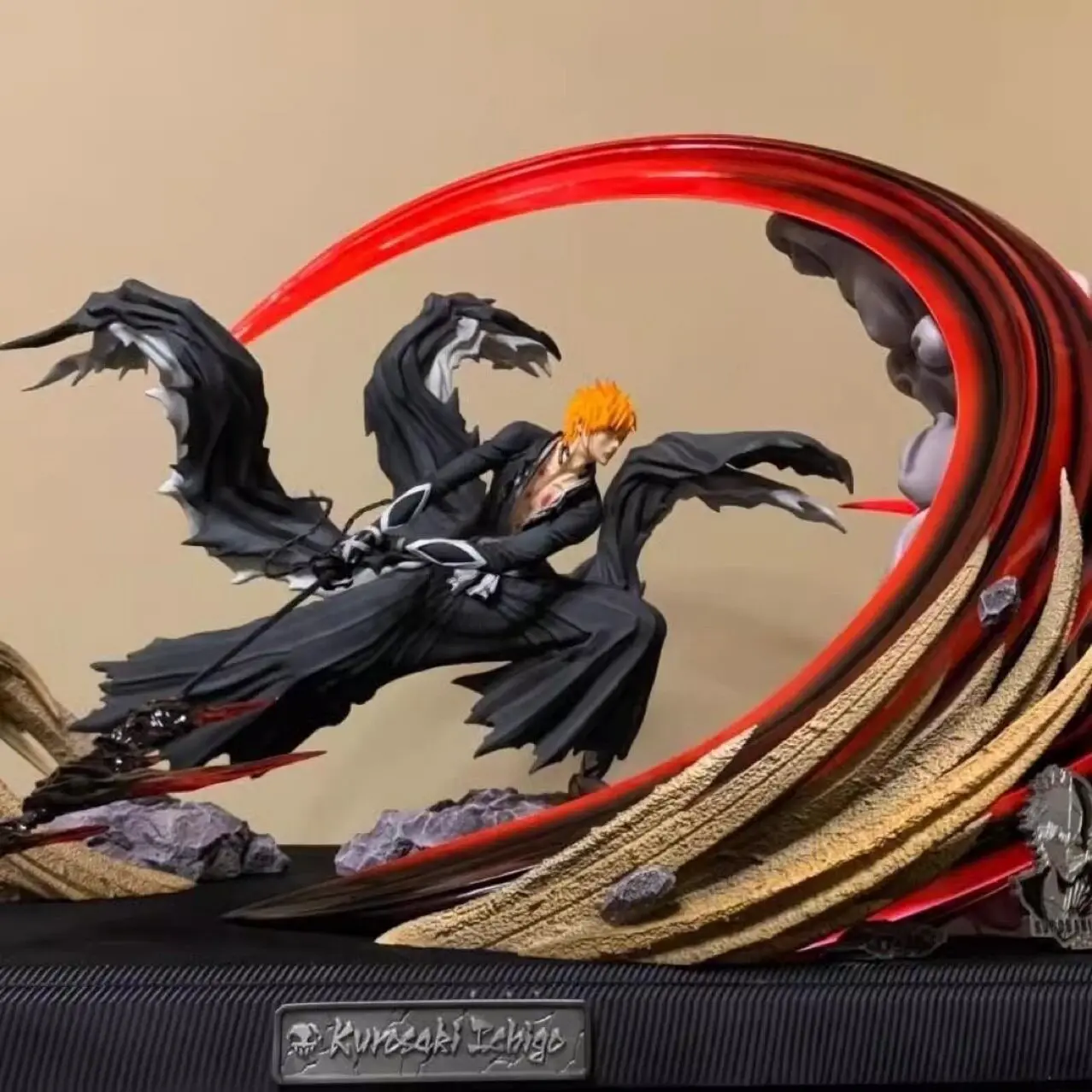 BLEACH Ichigo Kurosaki Getsuga Tensho Gk Figure Collectible Resin Statue Home Desktop Decoration Gift For Anime Collectors