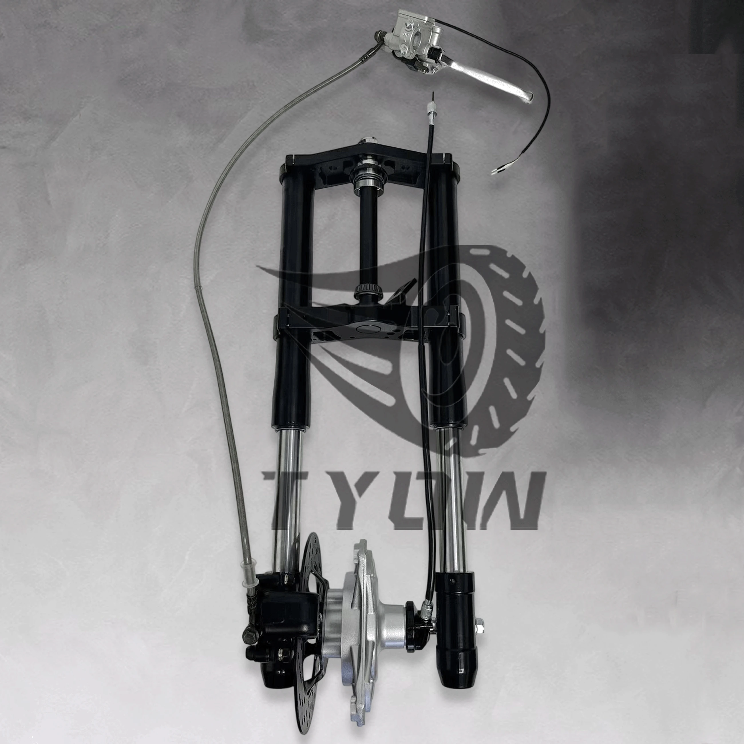 Dax Non-adjustable Inverted Fork Kit With Disc Front End Black Motorcycle Front Fork Set For Dax Ct70