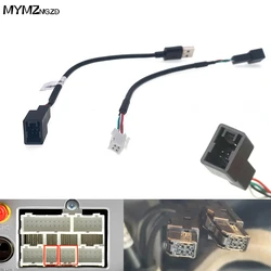 Car Radio Audio USB Retention Lead Connects Cable 4 6 PIN Plug Interface for Mitsubishi PAJERO ASX Android Multimedia Player