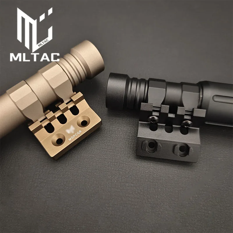 Tacatical MG P CNC Mlok Keymod Dual Use 45Degree Side Mount Outdoor Light Accessory Fit 20mm Picatinny Rail Metal Aluminum