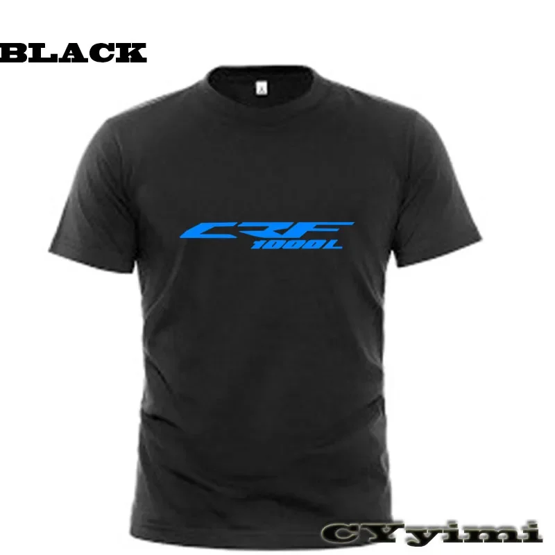 For  CRF1000L  CRF 1000L T Shirt Men New LOGO T-shirt 100% Cotton Summer Short Sleeve Round Neck Tees Male