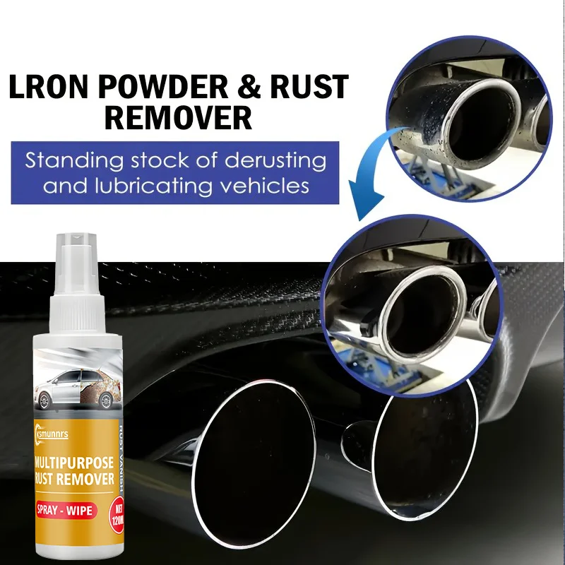 Semprotan Penghilang Karat Sepeda Motor, 1.01oz Per Buah, Pembersih Karat Logam untuk Hub Roda, Sekrup Knalpot, dan Permukaan Baja, Bentuk Cair,