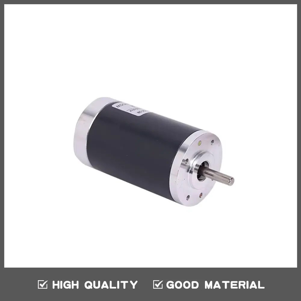 Permanent magnet DC motor 12V/24V miniature DC speed regulating motor 50mm DC high speed silent motor 6mm shaft diameter